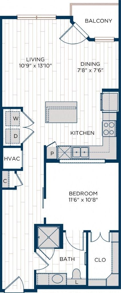 Aura Thirty2 Apartments A8 Floor Plan